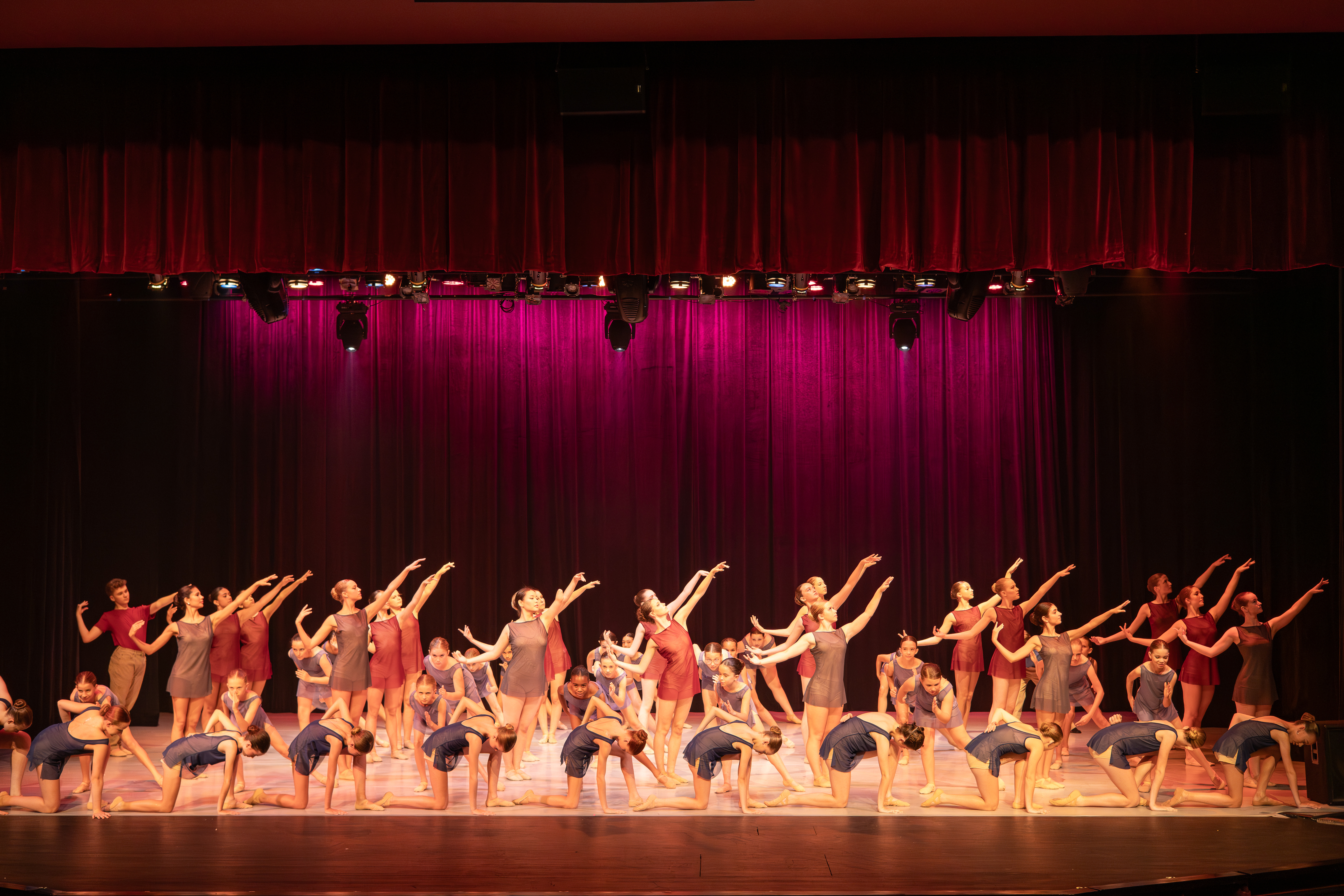 Brevard Ballet Academy students performing on stage in Melbourne FL